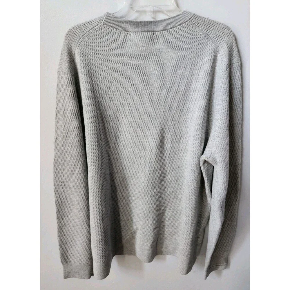Men’s Long Sleeve BR Thermal Sweater Merino Extra Fine Wool Sz XXL Banana Rep.
